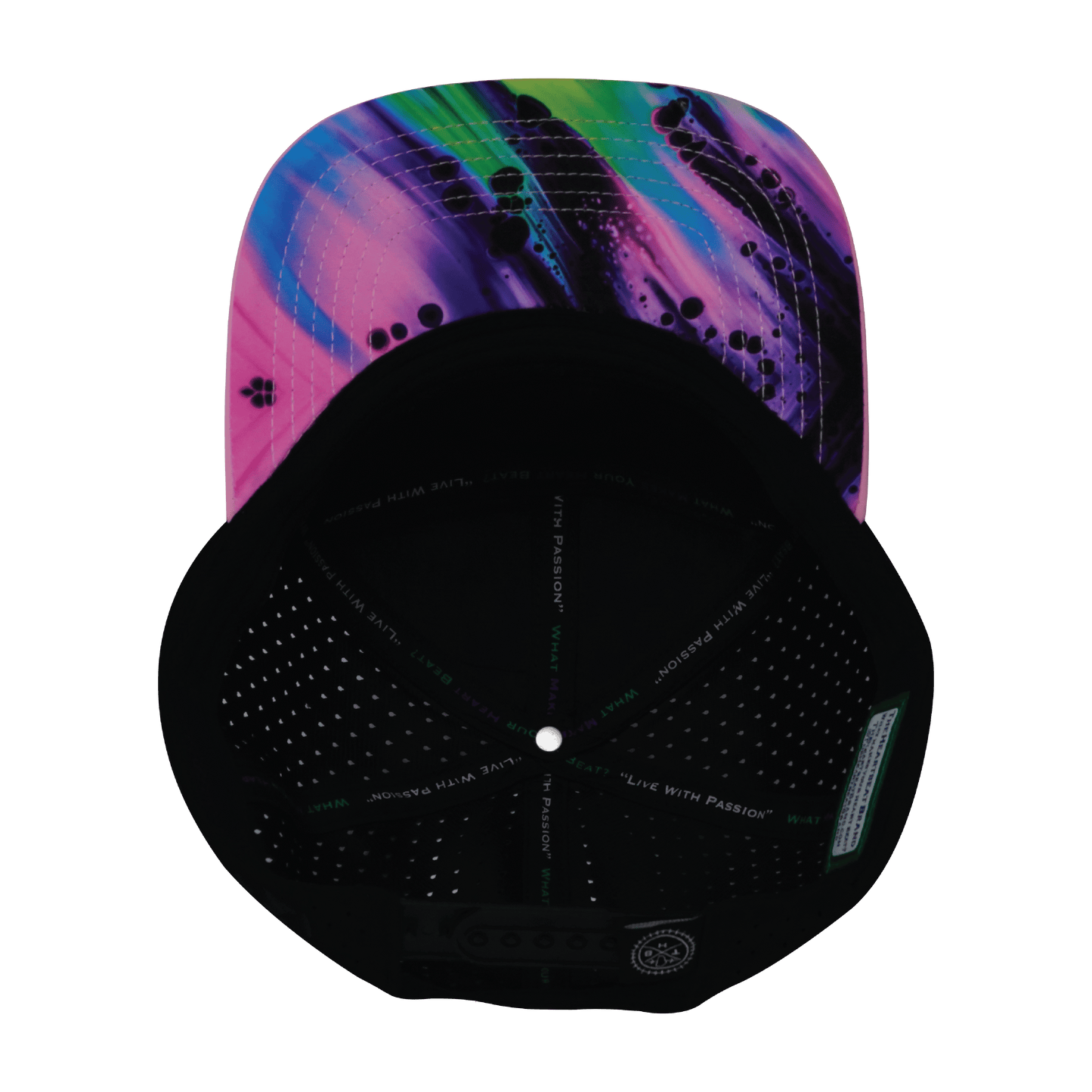 Color Vibes Hat - Flat Bill - Aurora - Pink / Black