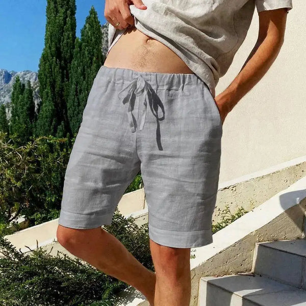 2025 Mens Cotton Shorts Pants Male Summer Breathable Solid Color Short Trousers Fitness Streetwear S-5XL 1PC