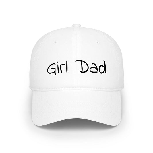 Girl Dad Baseball Cap | Embroidered Script, Red Dad Hat