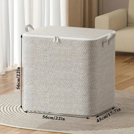 1pc Household Large Capacity Storage Bag Non-woven Material, Closet Wardrobe Organizer Can Be Used For Quilt Clothing