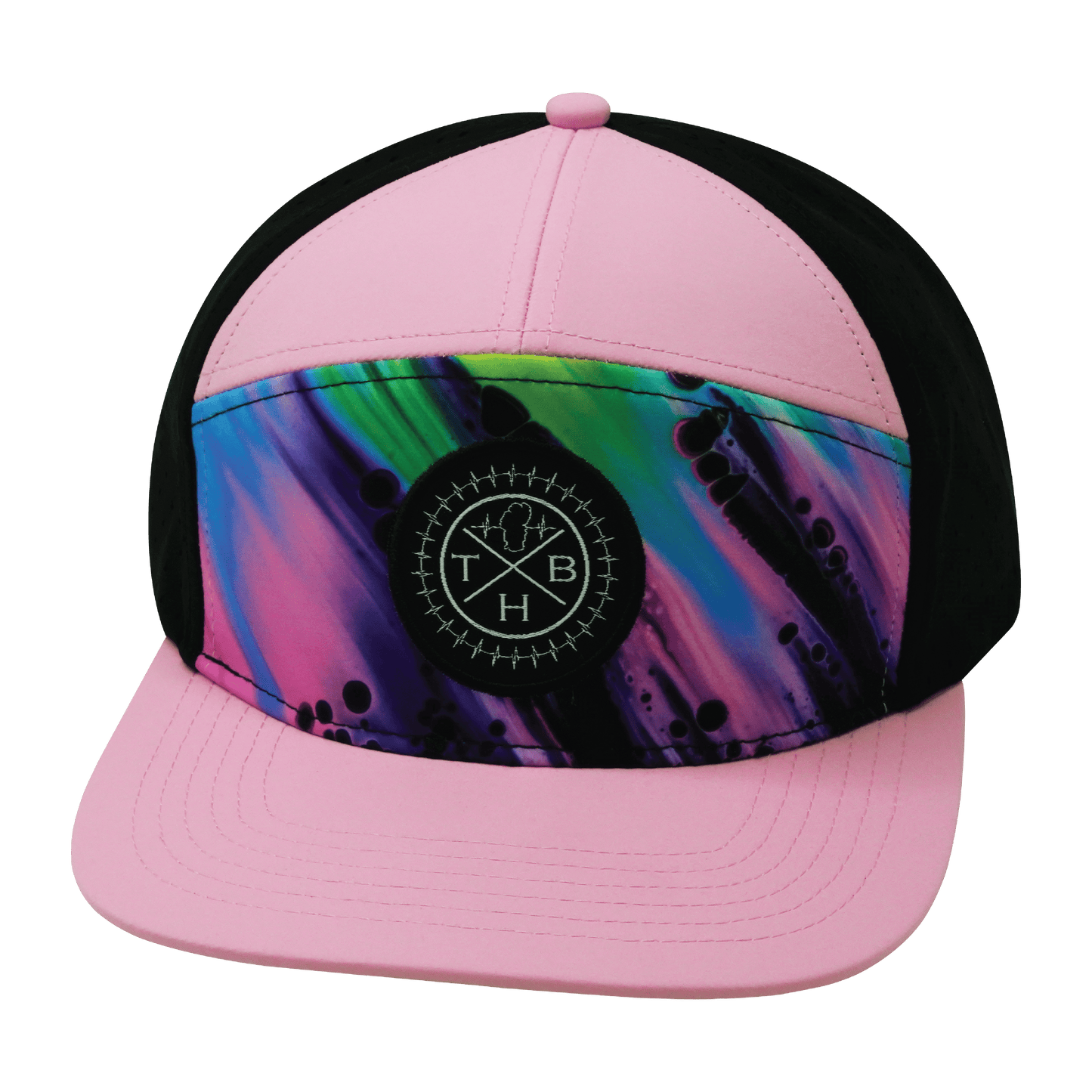 Color Vibes Hat - Flat Bill - Aurora - Pink / Black