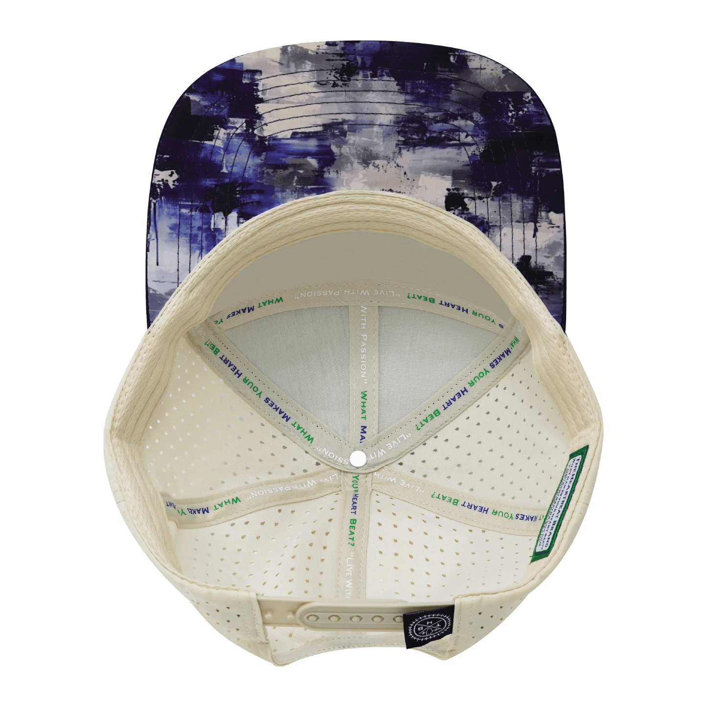 Color Vibes Hat - Flat Bill - Artist Flow - Navy / Cream