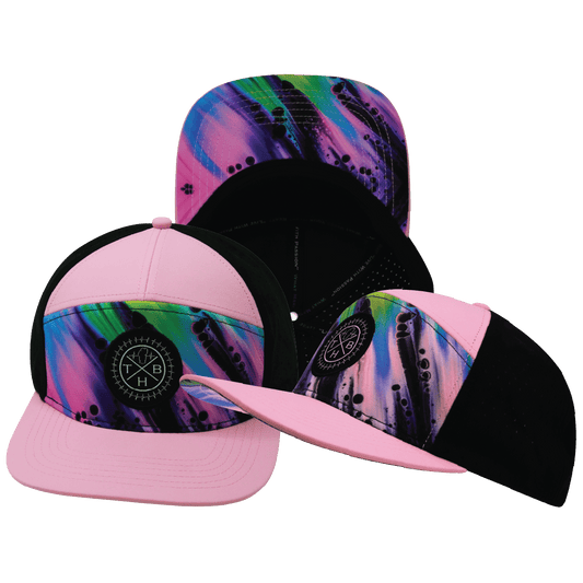 Color Vibes Hat - Flat Bill - Aurora - Pink / Black