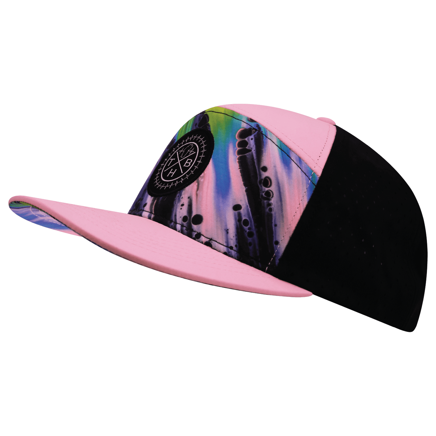 Color Vibes Hat - Flat Bill - Aurora - Pink / Black