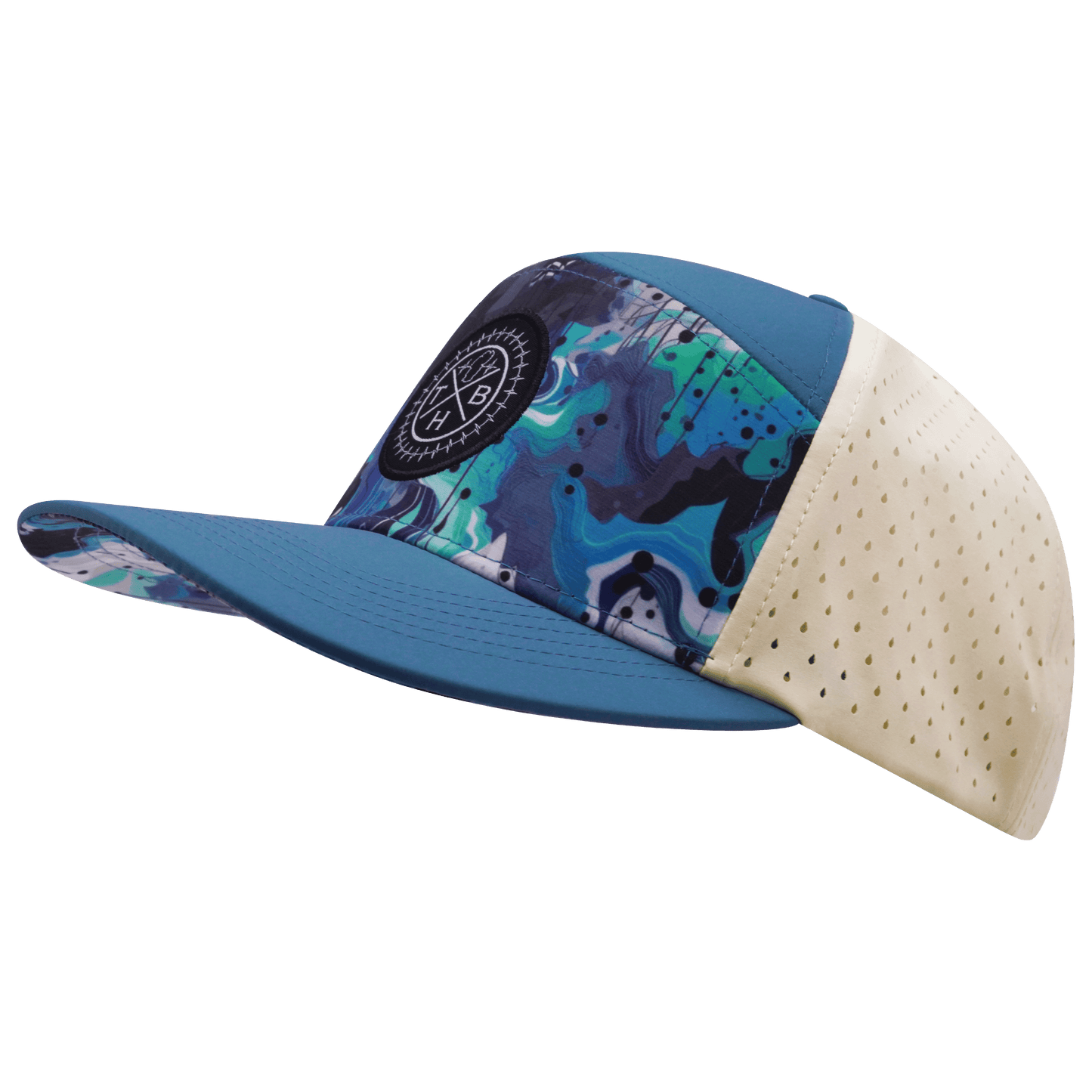 Color Vibes Hat - Flat Bill - Blue Dream - Slate Blue / Cream
