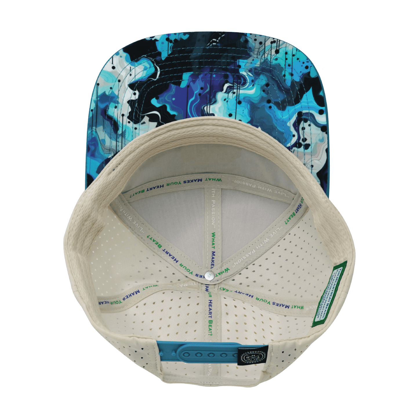 Color Vibes Hat - Flat Bill - Blue Dream - Slate Blue / Cream