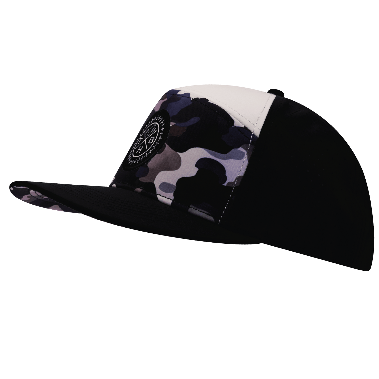 Color Vibes Hat - Flat Bill - Desert Night Camo - Black / Cream