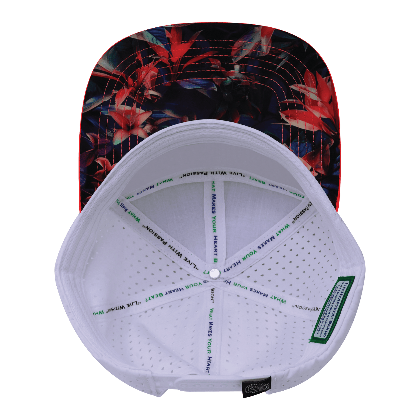 Color Vibes Hat - Flat Bill - Electric Eden - Neon Peach / Neon Blue / White