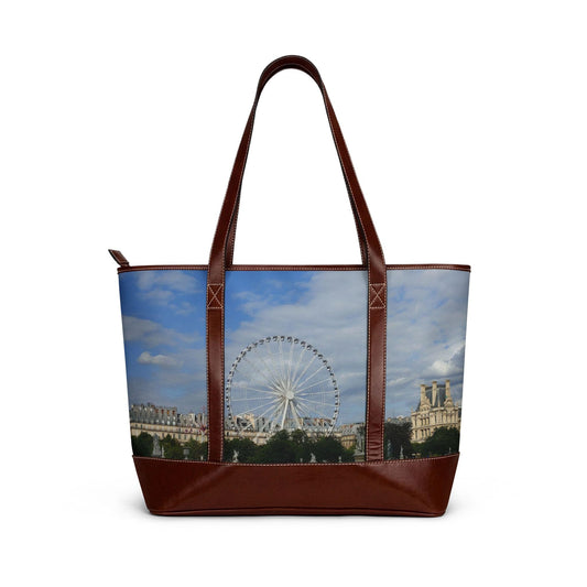 Paris Ferris Wheel Handbag | Scenic Cityscape Tote