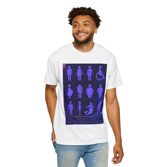 Gender Icons Poster T-shirt | Whatever Just Wash Your Hands